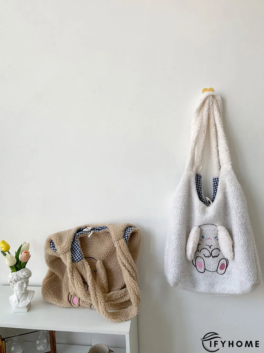 Plush New Year Cute Rabbit Shoulder Bag | IFYHOME