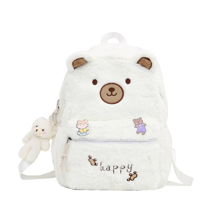 Kawaii Cute Bear Fluffy Backpack SP17002
