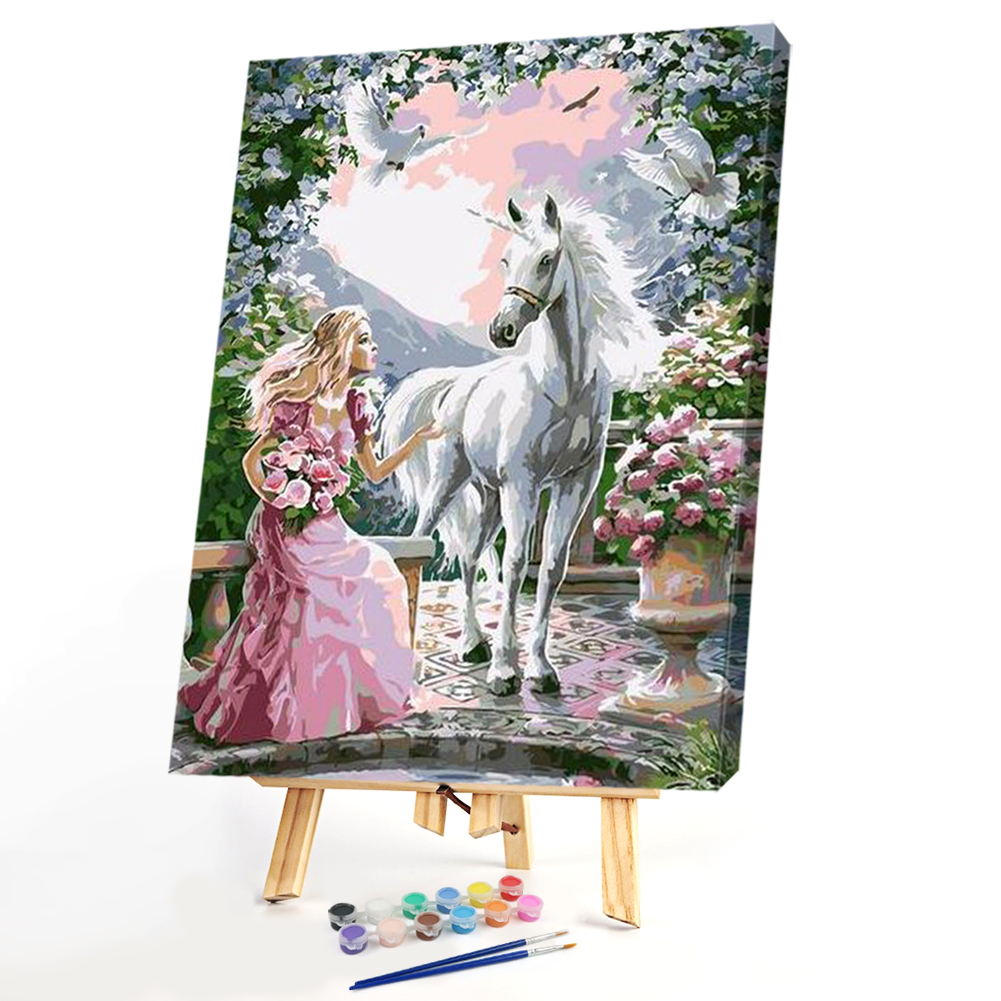 

40x50cm - Paint By Numbers Angel Horse, 501 Original