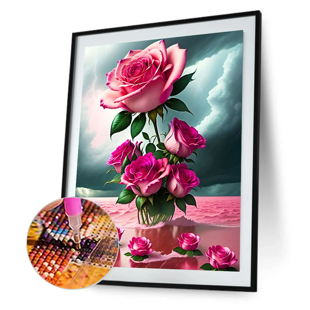 Diamond Painting - Full Round Drill - Rose(30*40cm)