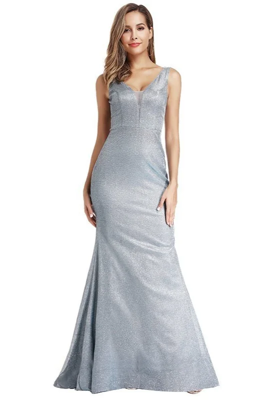 Glittering Sequins Mermaid Prom Dress Sleeveless On Sale