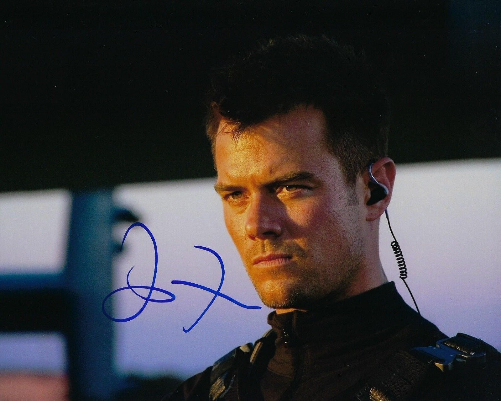 GFA Transformers Major Lennox * JOSH DUHAMEL * Signed Autograph 8x10 Photo Poster painting C COA