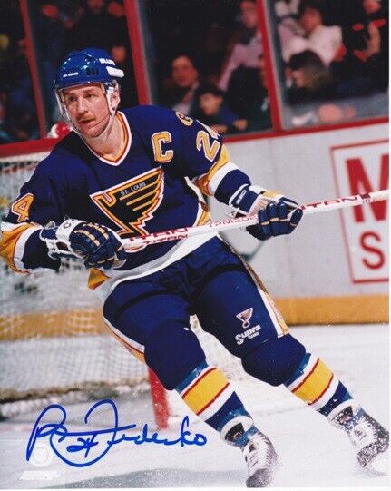 Bernie Federko Signed - Autographed St. Louis Blues 8x10 inch Photo Poster painting + RDM COA