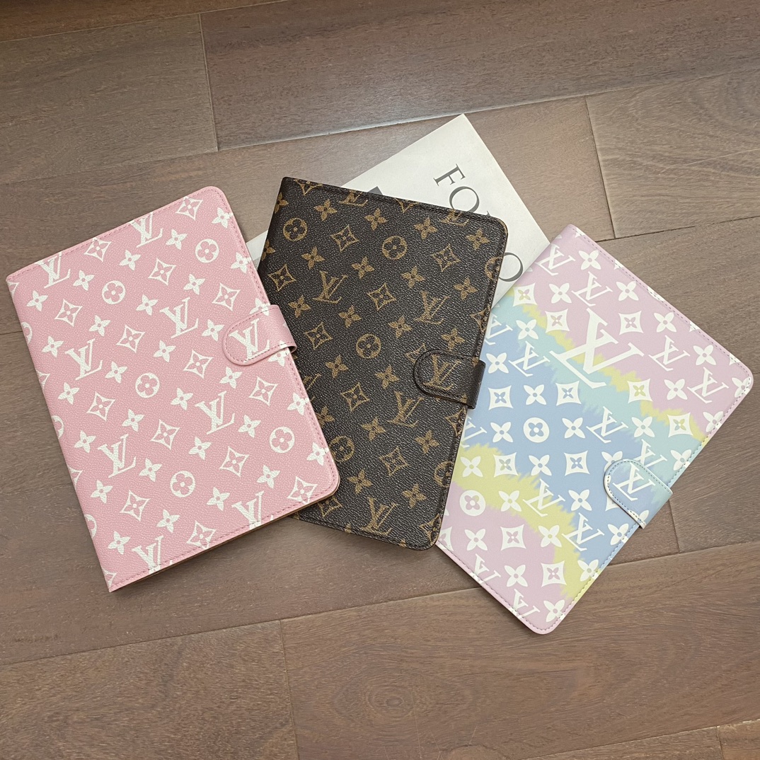 LV Luxury Louis Vuitton Canvas Monogram Leather Fresh Summer Theme Pattern Apple iPad case ProCaseMall