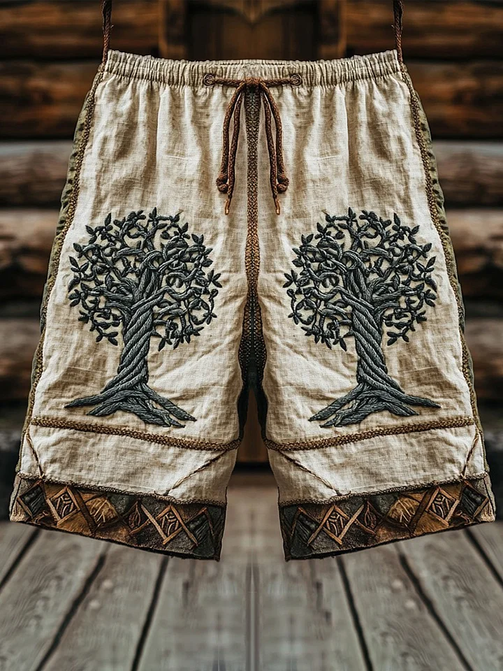 Men's Viking Tribal Viking Life Of Tree Celtic Art Shorts