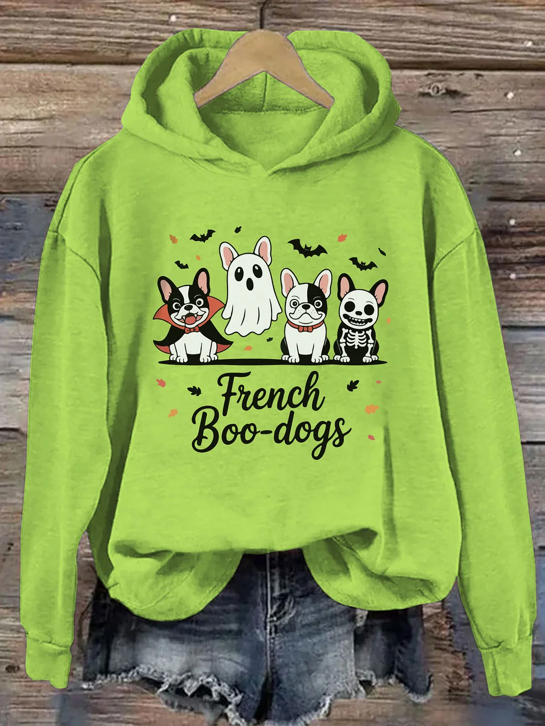 Fall French Bulldog Halloween Hoodie