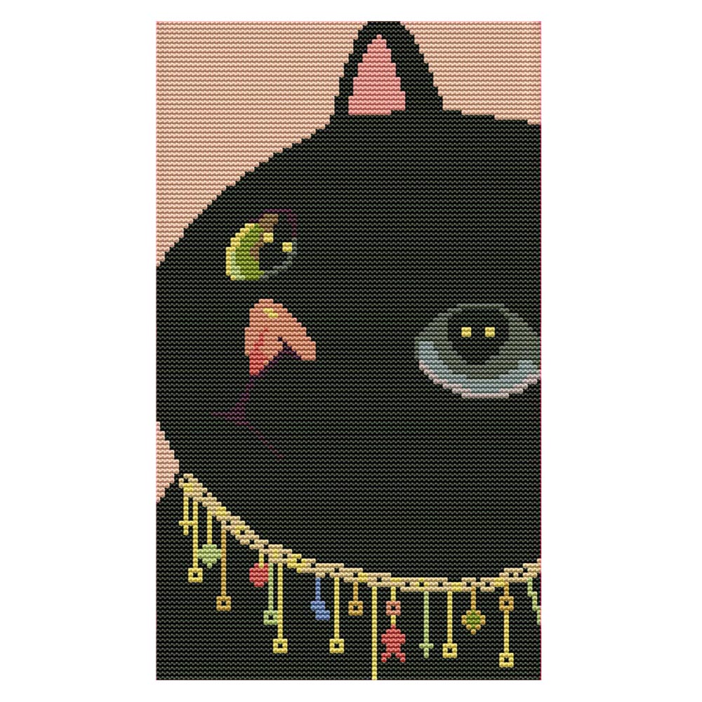 

Princess Cat - 14CT Stamped Cross Stitch - 20*33CM, 501 Original