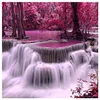 Diamond Painting -5D Full Round Drill Fan Forest Waterfall(40x40cm)