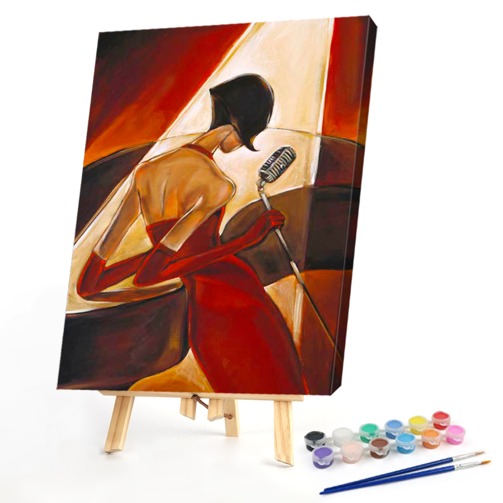 

40*50CM - Paint By Numbers - Sexy Women Singer, 501 Original