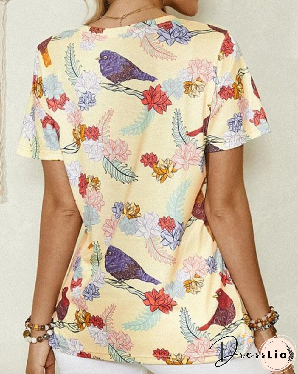 Women's Vintage Casual Printed Summer Tops