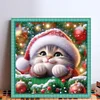 Christmas Kitten - 11CT Stamped Cross Stitch - 40*40cm - Cat Xmas