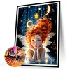 Diamond Painting-DIY Full Round Drill Fairy Girl