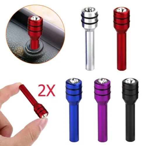 Dronehint 2 Vehicle Parts Car Door Locking Lock Knob Pull Pins Cover Aluminum Universal (For: Land Rover) Parts