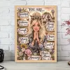 Farmhouse Faith Quote Art Special Shaped 5D DIY Partial Drill Diamond Painting Kits for Adults Beginners Home Decor Diamond Dots Paintings Diamonds Paintings Gem Art 13.78x17.72inch