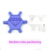 3D-gedruckter sechseckiger Diamant-Malstift mit 5 Ersatzspitzen Diamantmalerkunst-Drill Perlen-Punkt-Stift-Set f&uuml;r erwachsene Anf&auml;nger (blau)