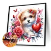 Love Dog - Full Round Drill Diamond Painting
