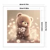 >SALE<Full Embroidery Eco-cotton Thread 11CT Printed Bear Cross Stitch Kit 40x40cm