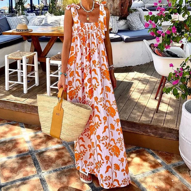 Fashion Casual Sleeveless Print Dress