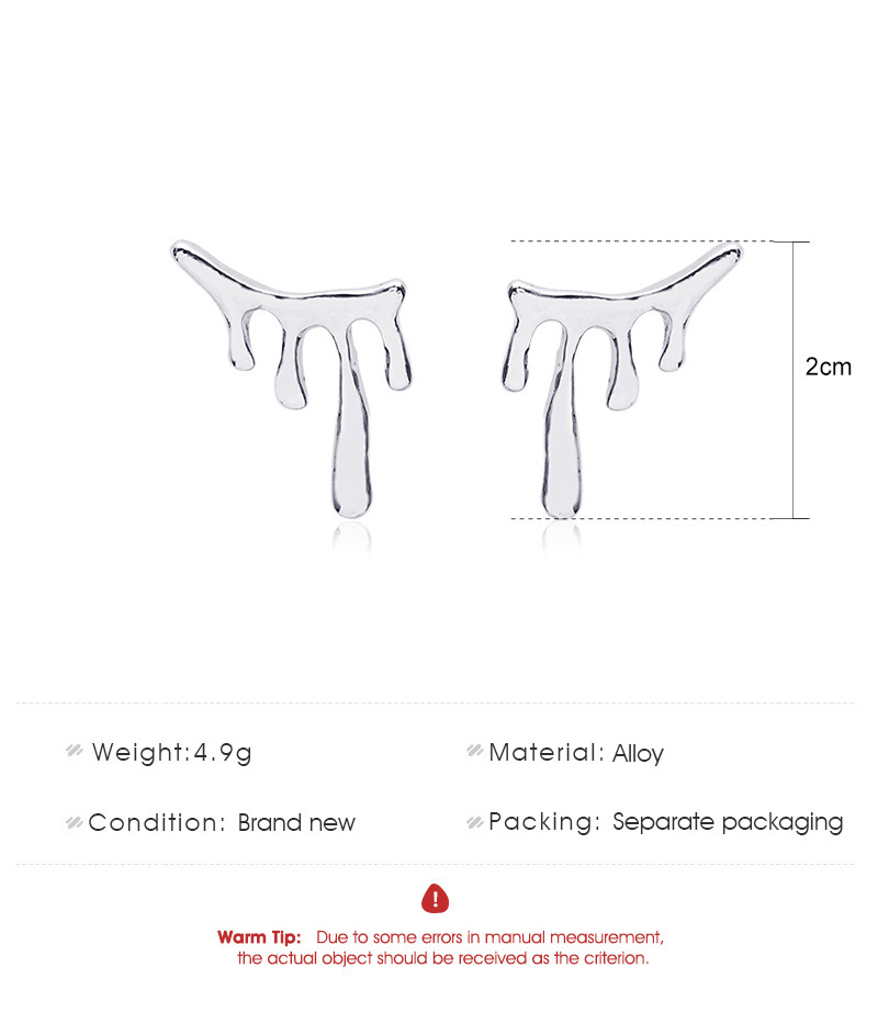 Lava Stud Drop Earrings