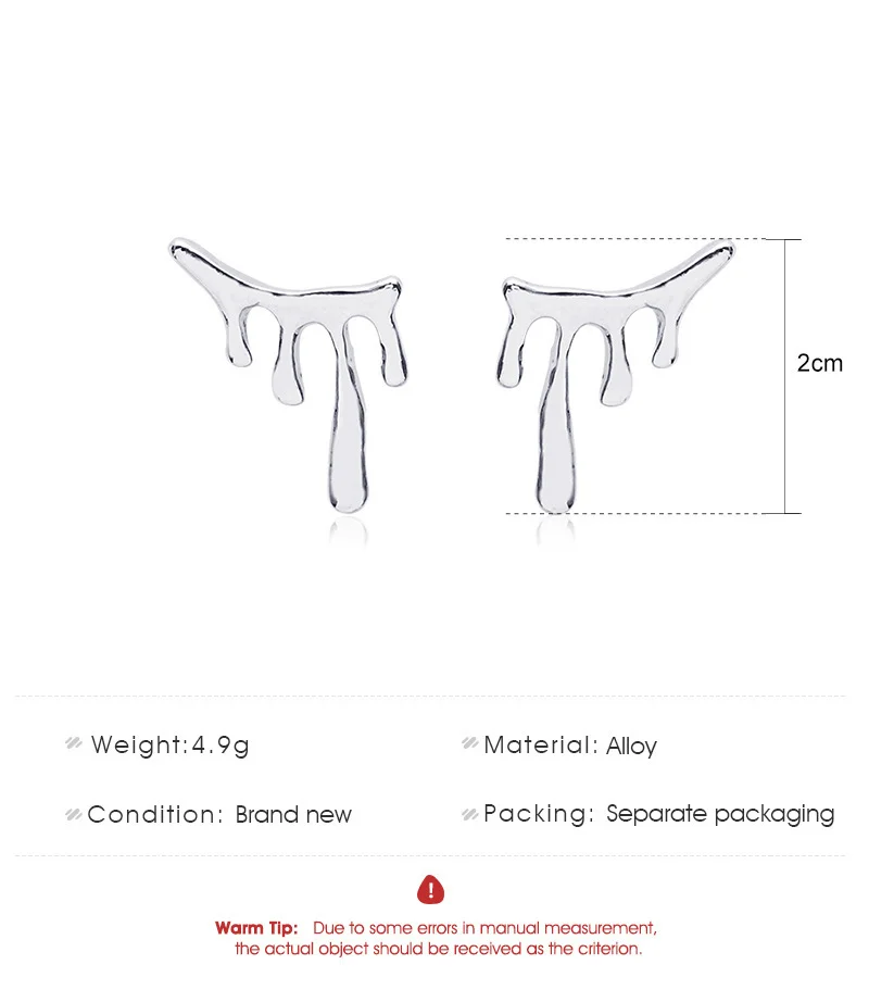 Lava Stud Drop Earrings