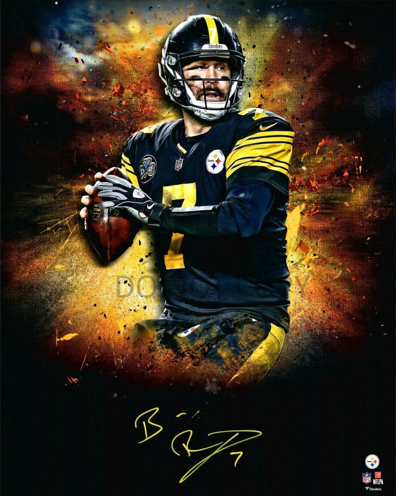 Ben Roethlisberger Pittsburgh Steelers Autographed Signed 8x10 Photo Poster painting REPRINT