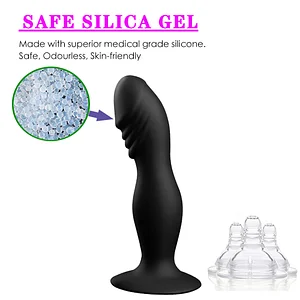 Silicone Anal Plug Dildos Featuring a Strong Suction Cup for Hands-Free Enjoyment