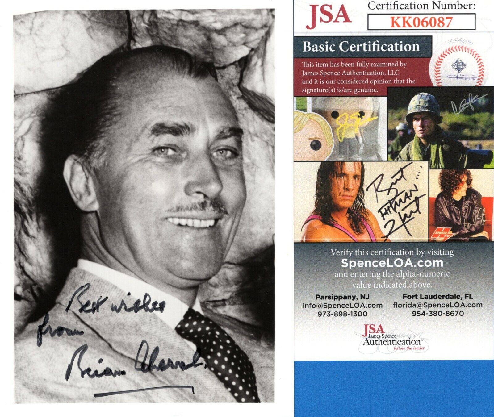 Brian Aherne Actor Hand Signed Autograph 4x5.75 Photo Poster painting with JSA COA