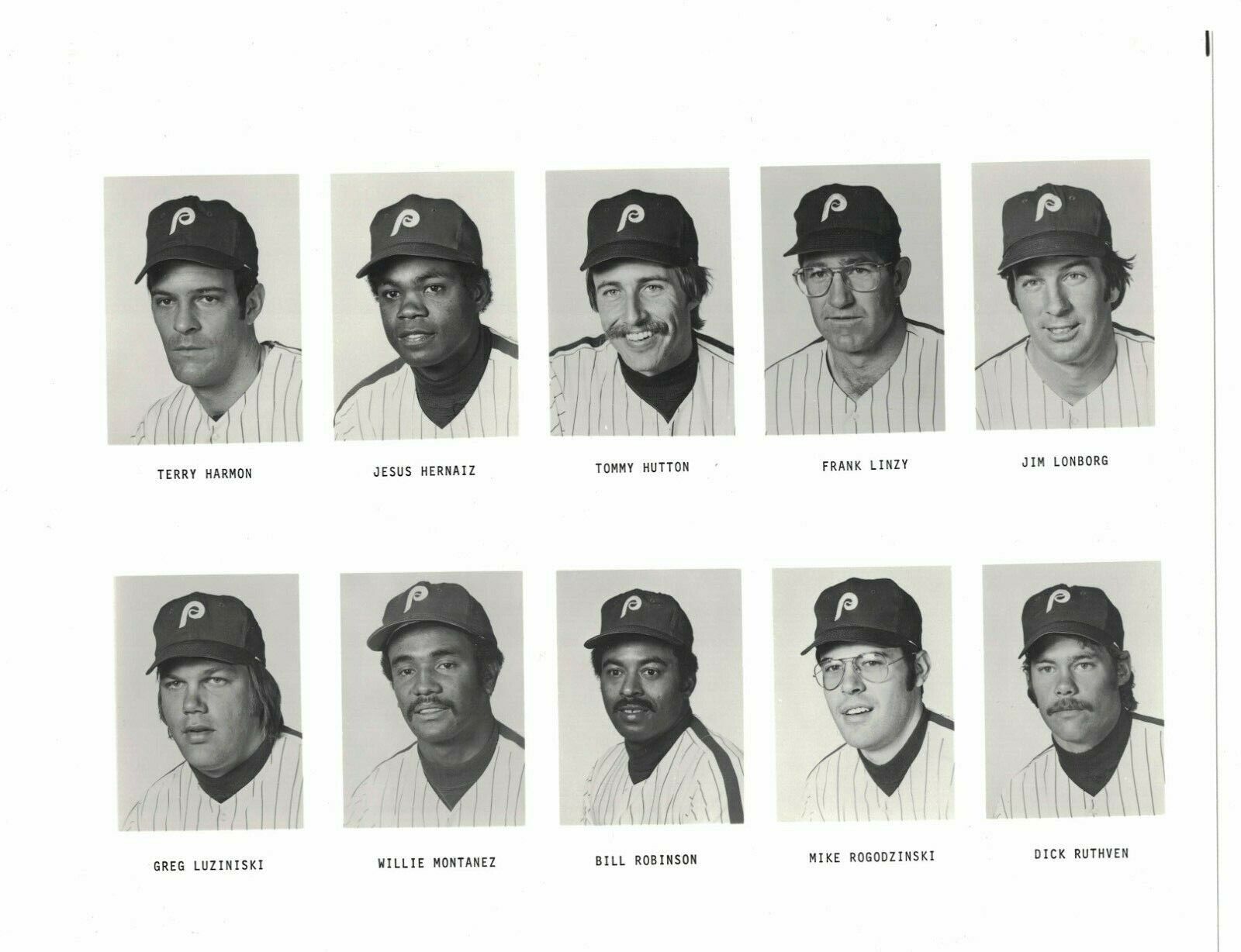 1976 Philadelphia Phillies Composite Team Issued 8 x 10 Photo Poster painting Greg Luzinski RH