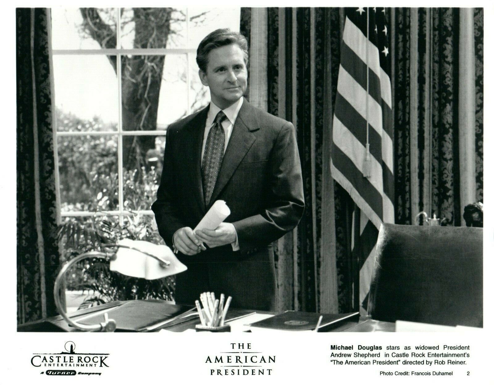 MICHAEL DOUGLAS Actor THE AMERICAN PRESIDENT Movie 8x10 Promo Press Photo Poster painting
