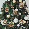 6pcs/set DIY Diamond Special Shape Pearl Art Hanging Wooden Christmas Tree Ornament Kit