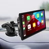 Carplay Android Auto Car Monitor Mirrorlink HD Display (7Inch+8LED Rear Camera)