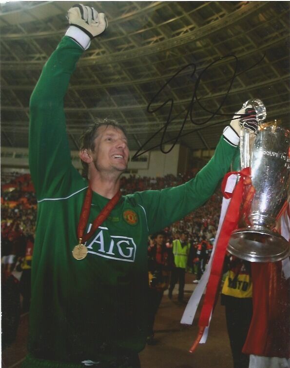 Manchester United Edwin Van Der Sar Autographed Signed 8x10 Photo Poster painting COA B