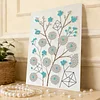 DIY Pearl Painting Tree Branch for Home Wall Decor with Frame(40x30cm)