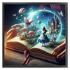 Fairy Tales In Books-11CT Stamped Cross Stitch 50*50cm/19.69*19.69in tapestrymarket