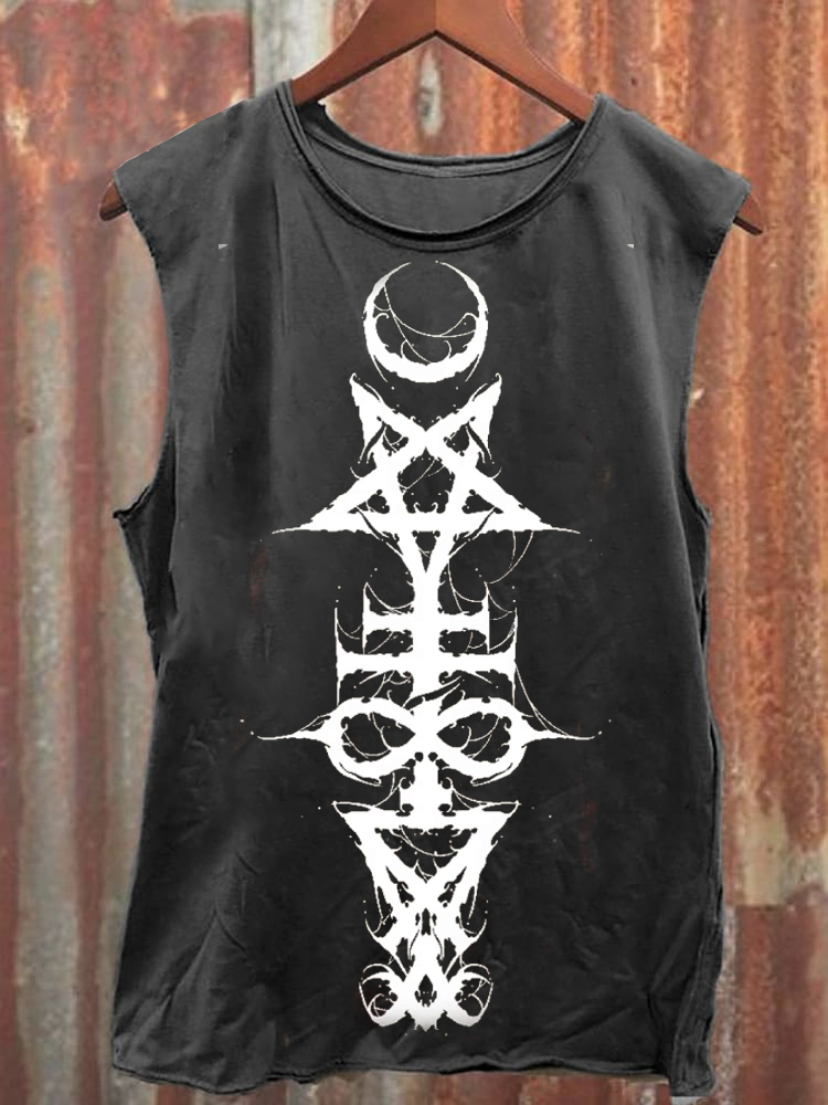 Symbol Print Casual Tank Top / Rvogue / Rvogue