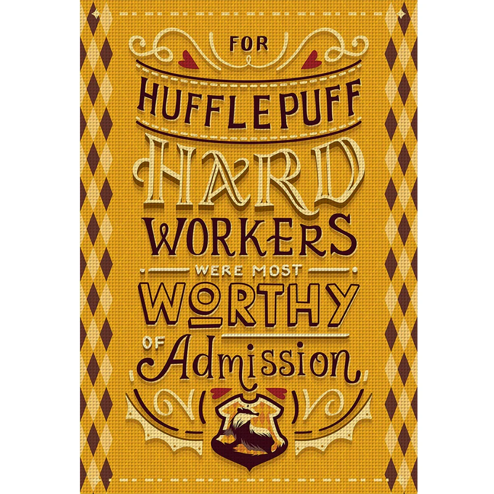 Full Embroidery cotton 11CT Print Harry Potter Academy Cross Stitch 50x70cm