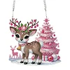 Diamond Painting Acrylic Christmas Elk Hanging Pendant Kit for Decoration