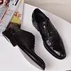 Men's Pattern Fashion Business Casual Leather Shoes -Dress Shoes