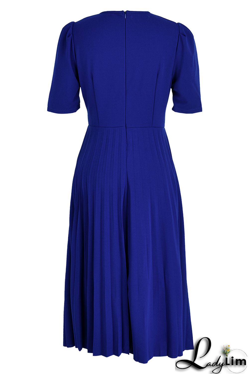 Red Fashion Casual Solid Patchwork O Neck Short Sleeve Dress