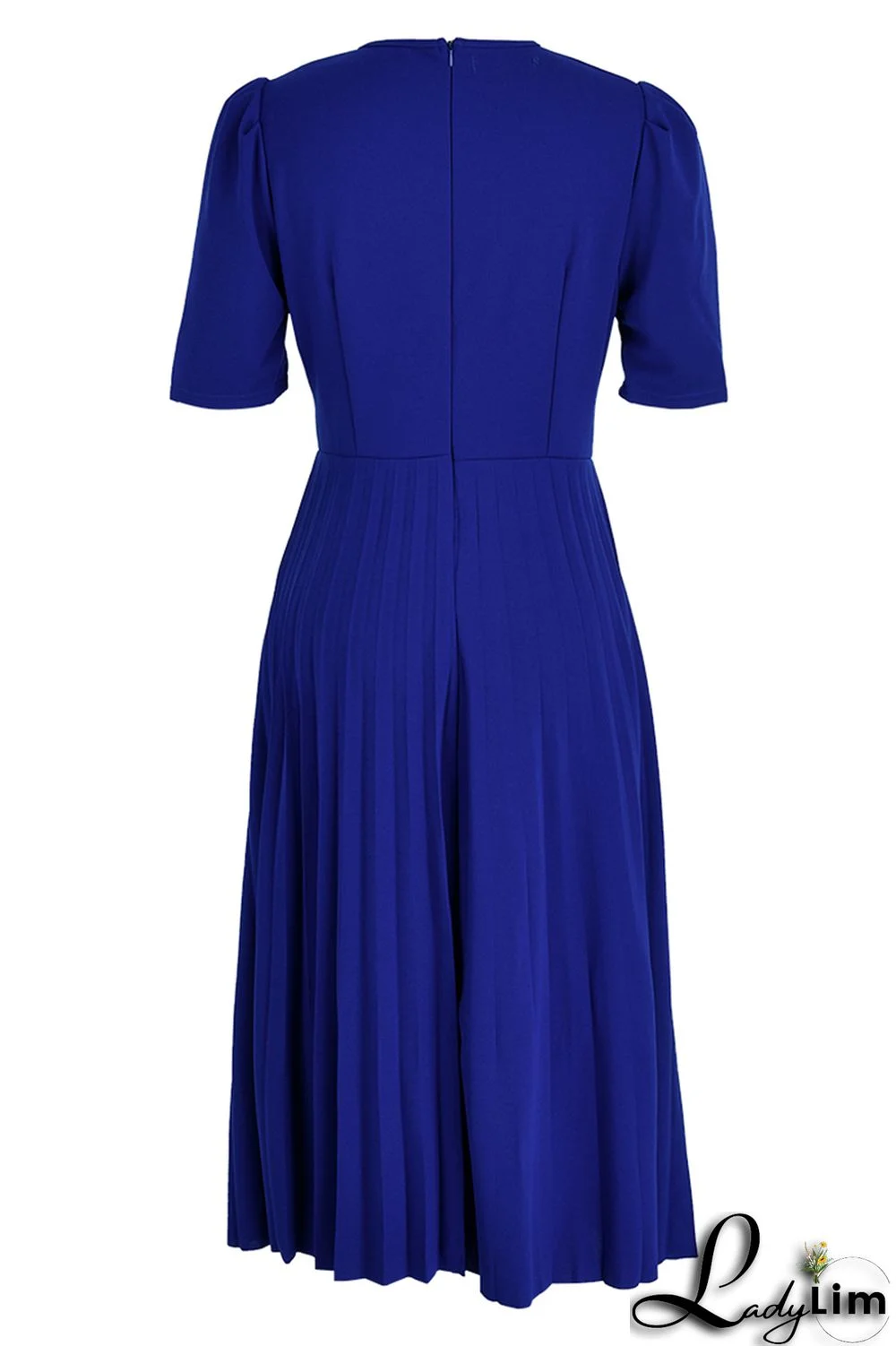 Red Fashion Casual Solid Patchwork O Neck Short Sleeve Dress