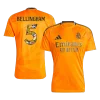 BELLINGHAM #5 Real Madrid Away Soccer Jersey 2024/25 &ndash; Bear Champ Font