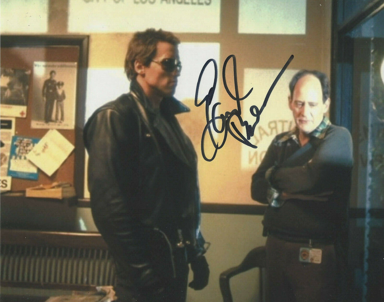 EARL BOEN SIGNED AUTHENTIC 'TERMINATOR' DR. DILBERMAN 8x10 MOVIE Photo Poster painting C w/COA