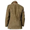 Plus Size Men Vintage Fleece Suede Blazer Double Layer Lapel Fur Leather Collar Medium Length Coats by Inlyline