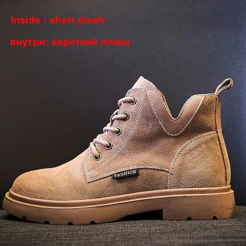 Meotina Women Genuine Leather Motorcycle Boots Round Toe Lace Up Shoes Thick Med Heel Ladies Ankle Boots 2021 Autumn Winter 40