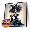 Halloween Skeleton Witch-Full Square Diamond Painting(35*35CM)