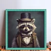 Raccoon-11CT Stamped Cross Stitch 40*40cm