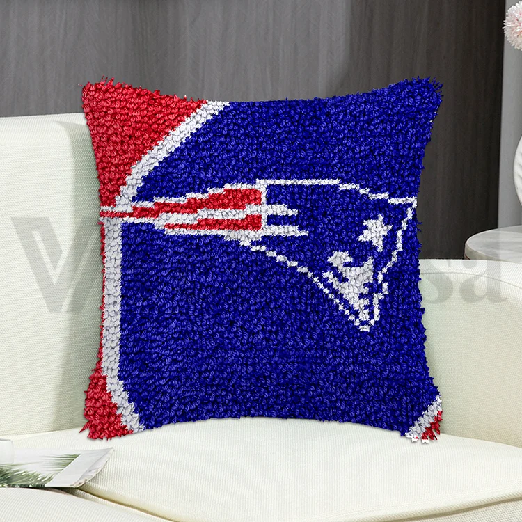 Patriots Pillowcase Latch Hook Kits for Beginner veirousa