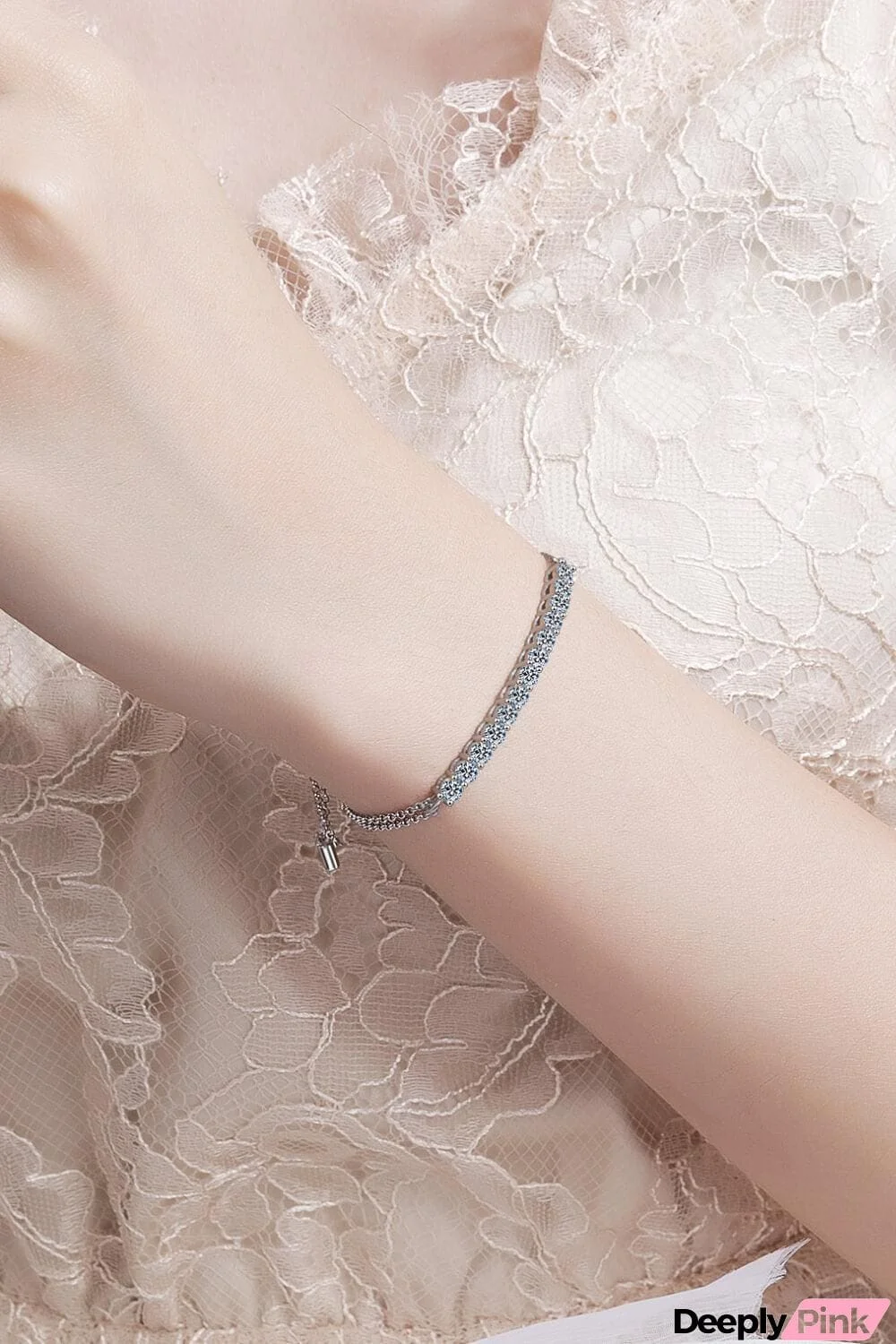 Moissanite Sterling Silver Bracelet
