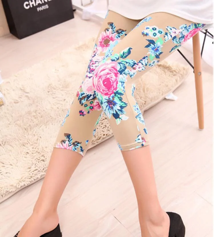 Fitness Leggings Imitation Cowboy Short Jeans Elastic Hot High Waist Pants Leggins for Women Legging Summer