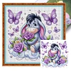 (Stamped/Counted) Eeyore Holding Flowers-11CT Cross Stitch 50*50cm